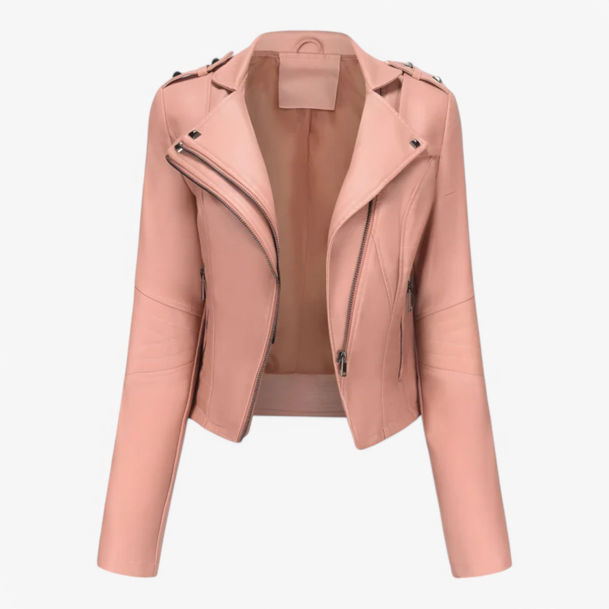 Women’s Leather Biker Jacket for Spring Winter