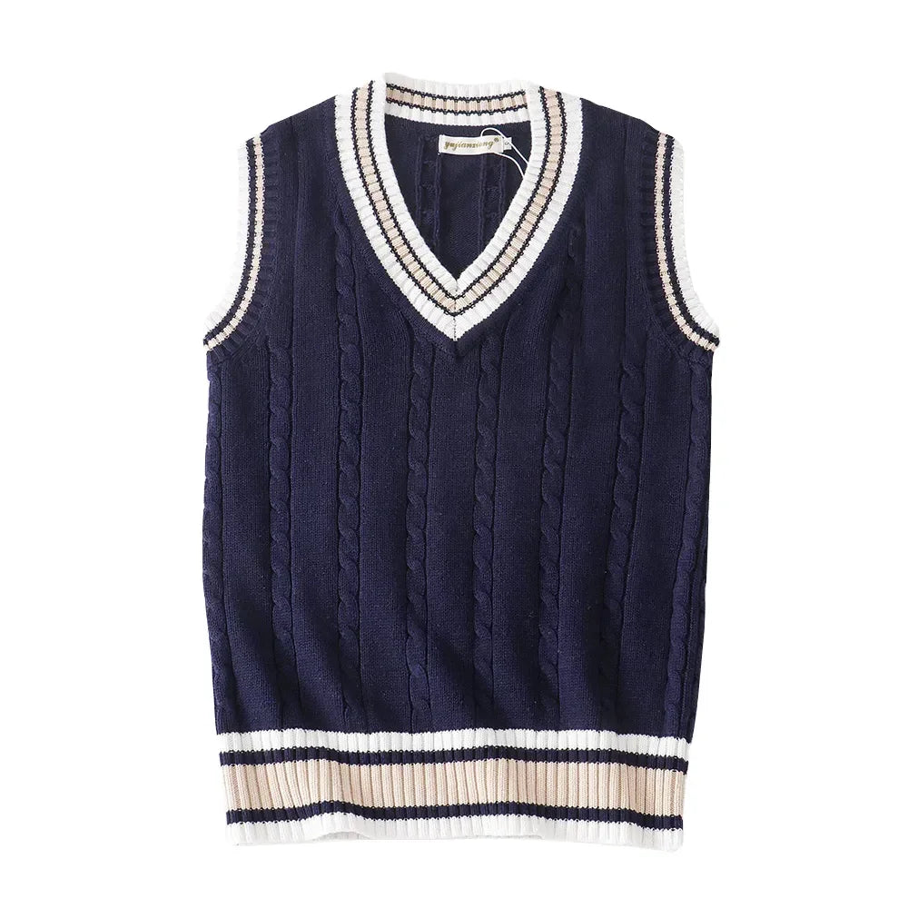 Men’s Wool Knit Sweater Vest for Winter