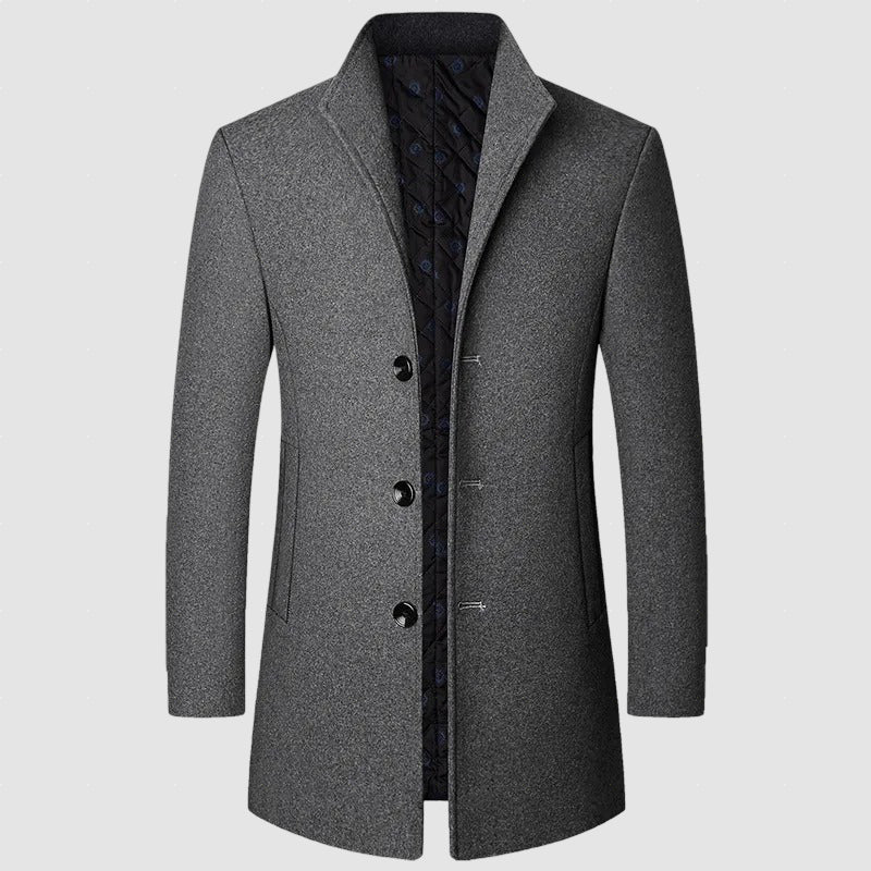 Men’s Wool Blend Overcoat | Warm Winter Outerwear