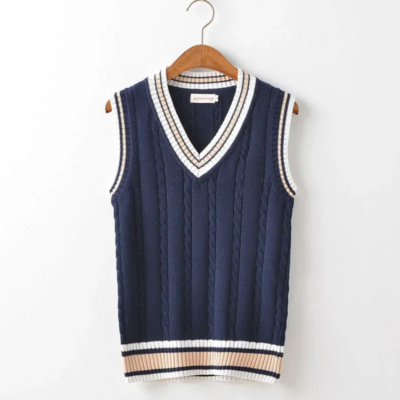Men’s Wool Knit Sweater Vest for Winter