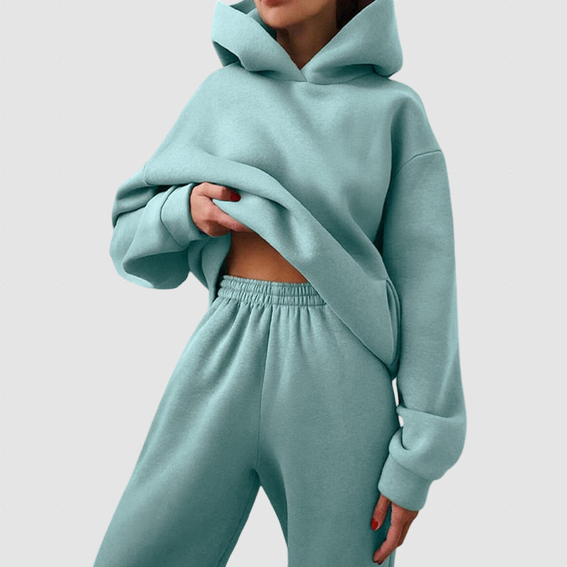 Women’s Cotton Fleece Tracksuit for Winter