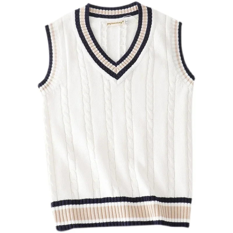 Men’s Wool Knit Sweater Vest for Winter