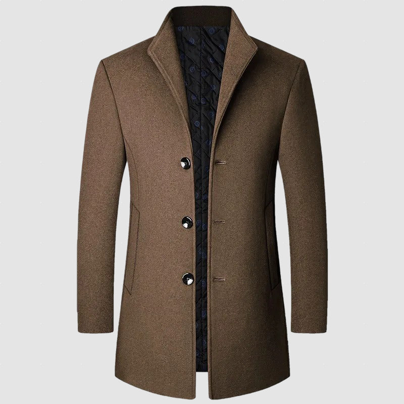 Men’s Wool Blend Overcoat | Warm Winter Outerwear
