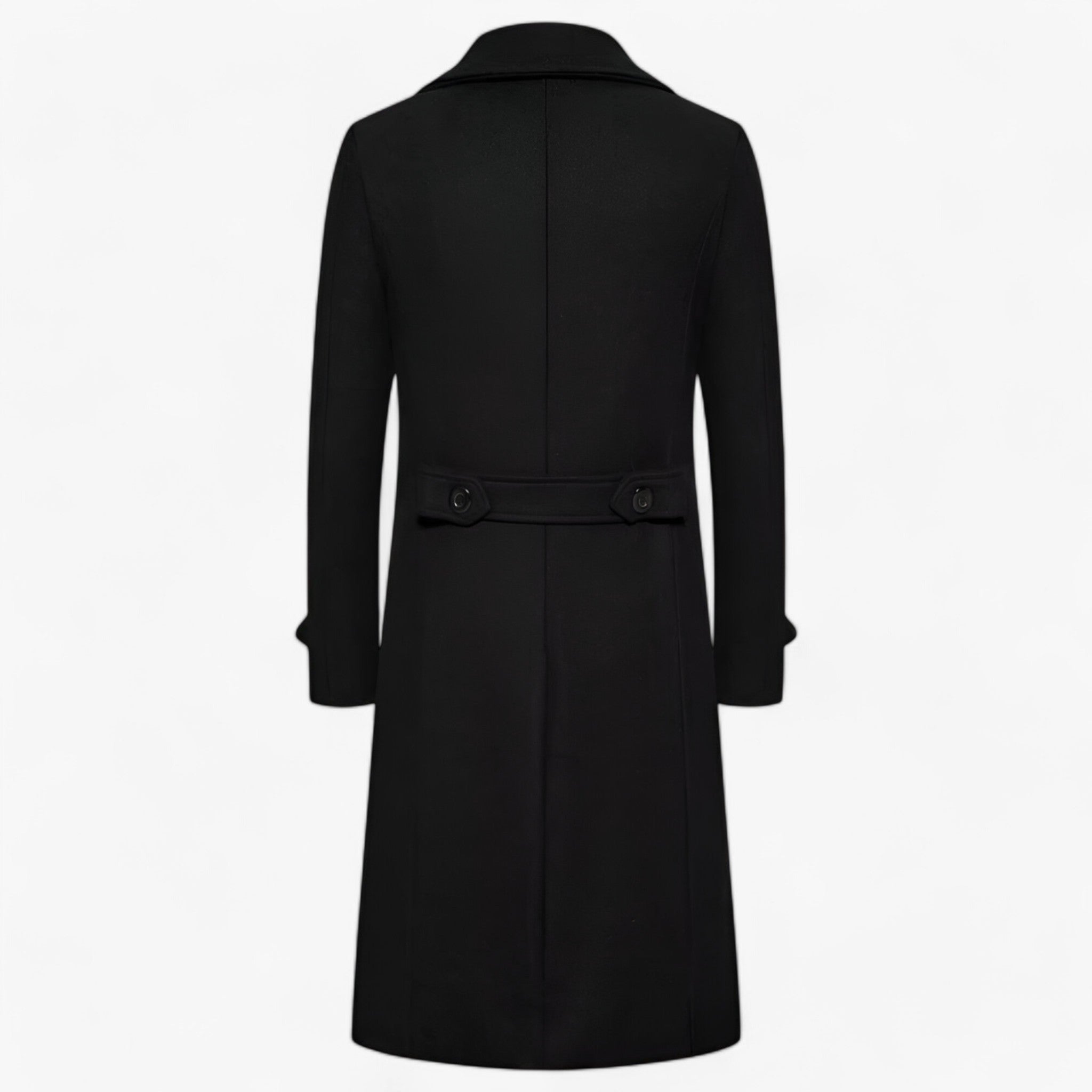 Men’s Long Wool Overcoat for Winter