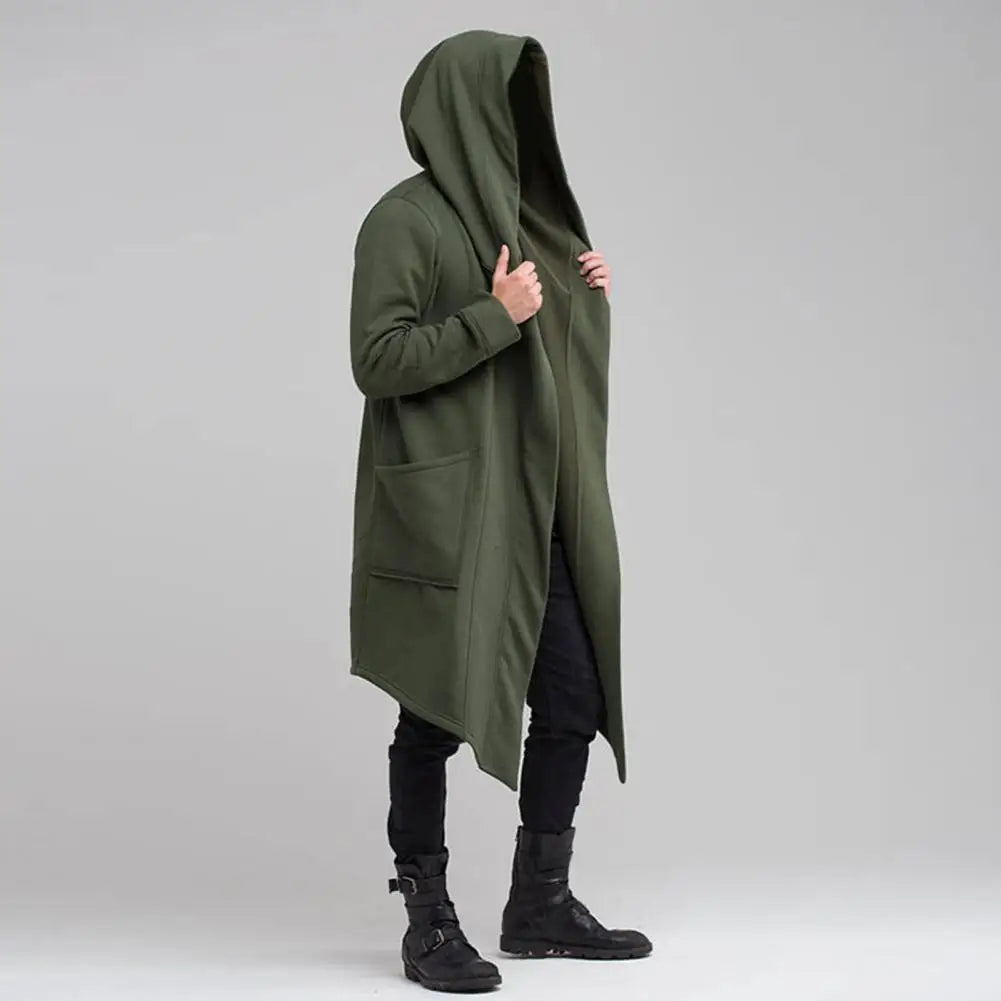 Men’s Hooded Fleece Longline Cardigan for Winter