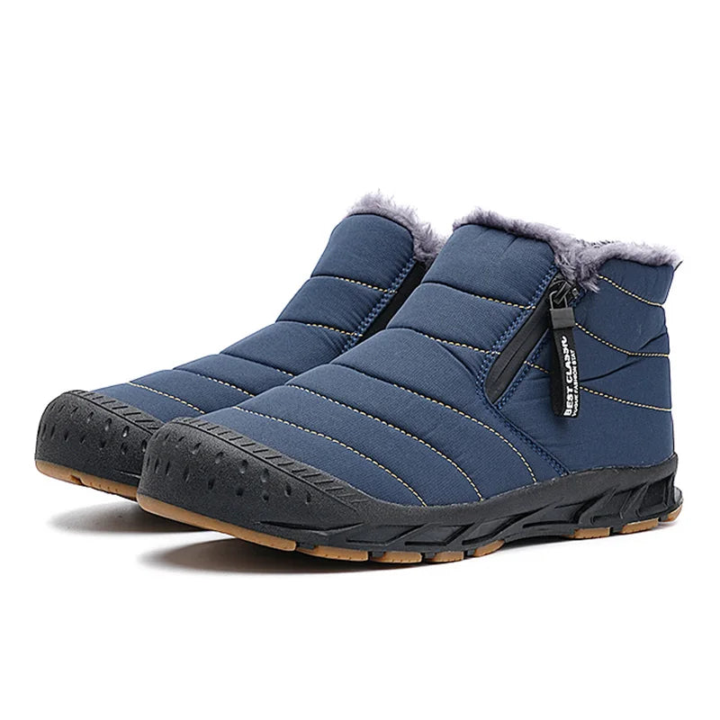 Men’s Fleece Lined Winter Boots Slip On