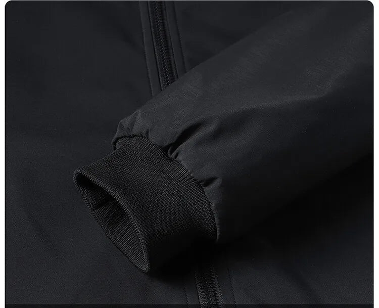 Men’s Quilted Winter Jacket with Insulated Lining for Cold Weather