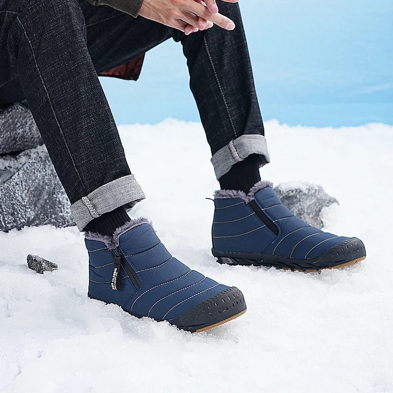 Men’s Fleece Lined Winter Boots Slip On