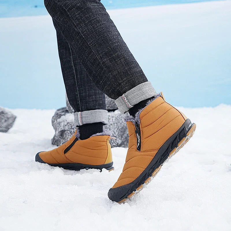 Men’s Fleece Lined Winter Boots Slip On