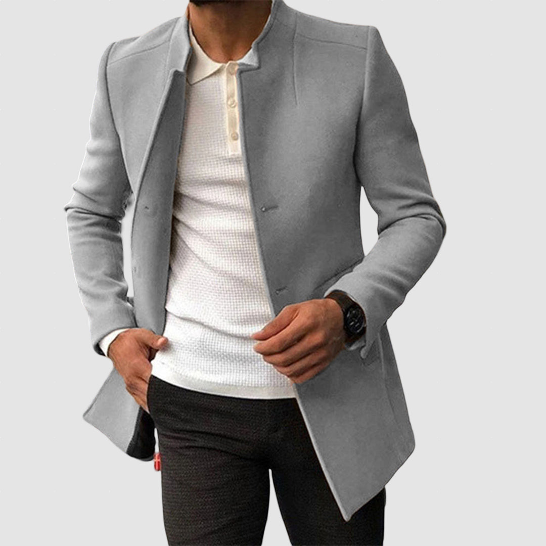 Men’s Wool Blend Winter Overcoat | Smart Long Coat