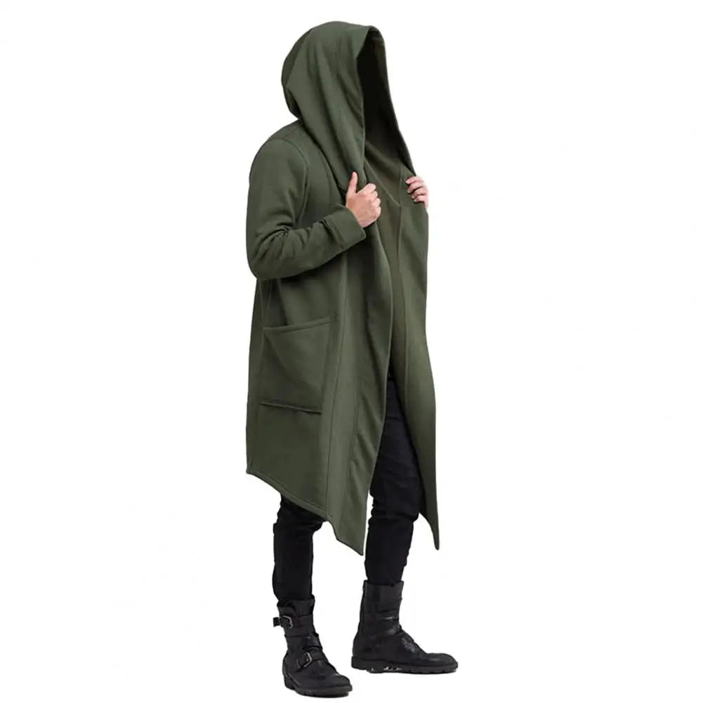 Men’s Hooded Fleece Longline Cardigan for Winter