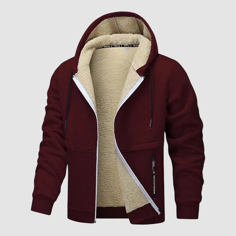 Men’s Winter Fleece Hoodie | Warm Lined Hoodie for Winter