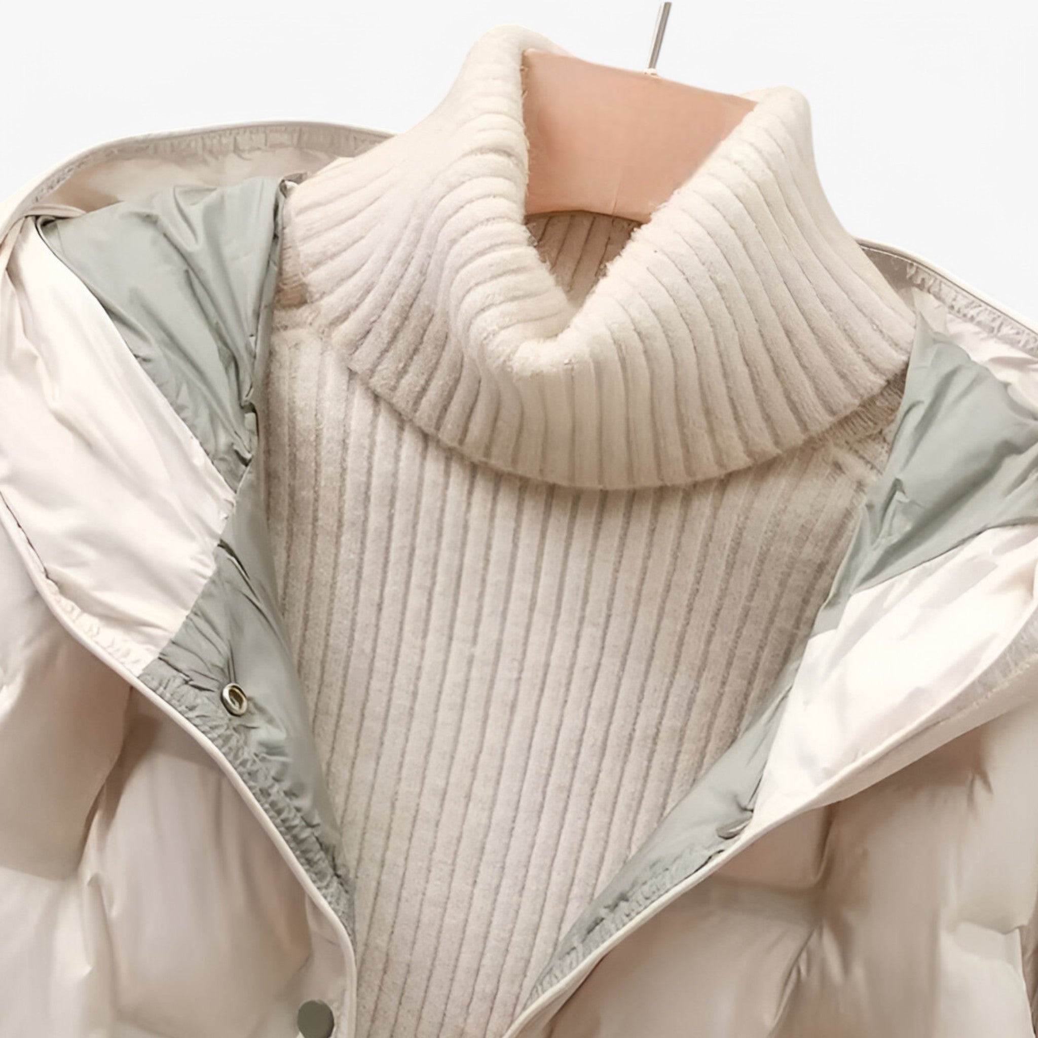 Women’s Down Puffer Jacket with Hood for Winter