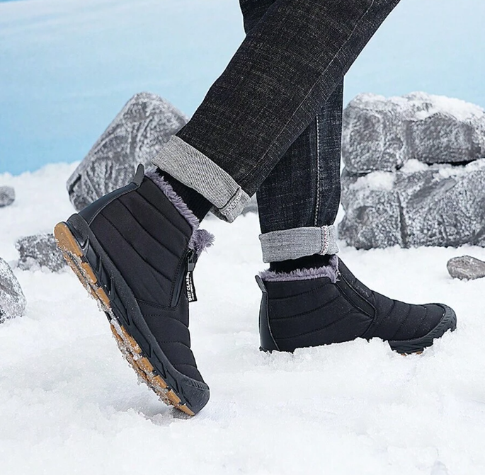 Men’s Fleece Lined Winter Boots Slip On