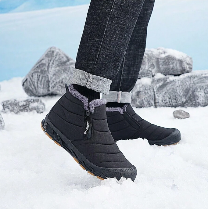 Men’s Fleece Lined Winter Boots Slip On