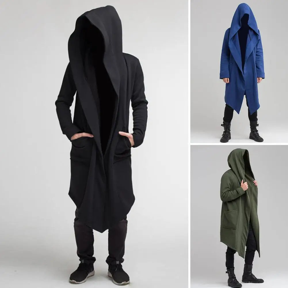 Men’s Hooded Fleece Longline Cardigan for Winter