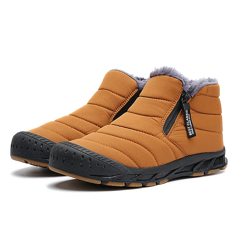 Men’s Fleece Lined Winter Boots Slip On