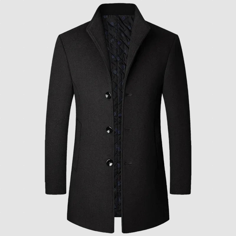 Men’s Wool Blend Overcoat | Warm Winter Outerwear