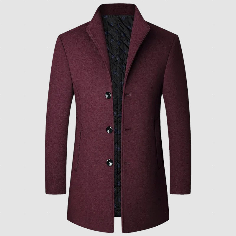 Men’s Wool Blend Overcoat | Warm Winter Outerwear