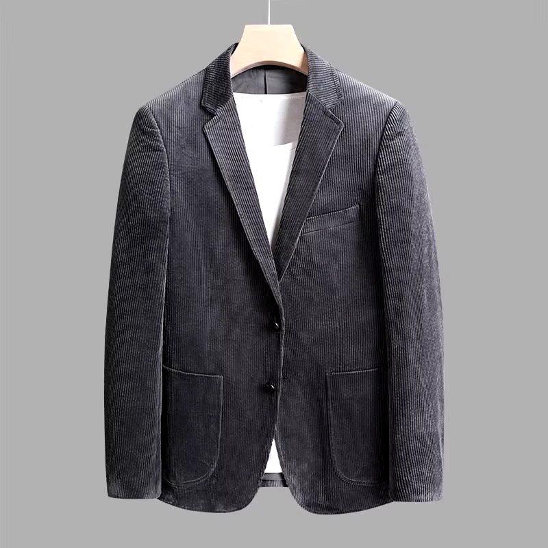 Men's Ribbed Fabric Blazer 9G3H1M