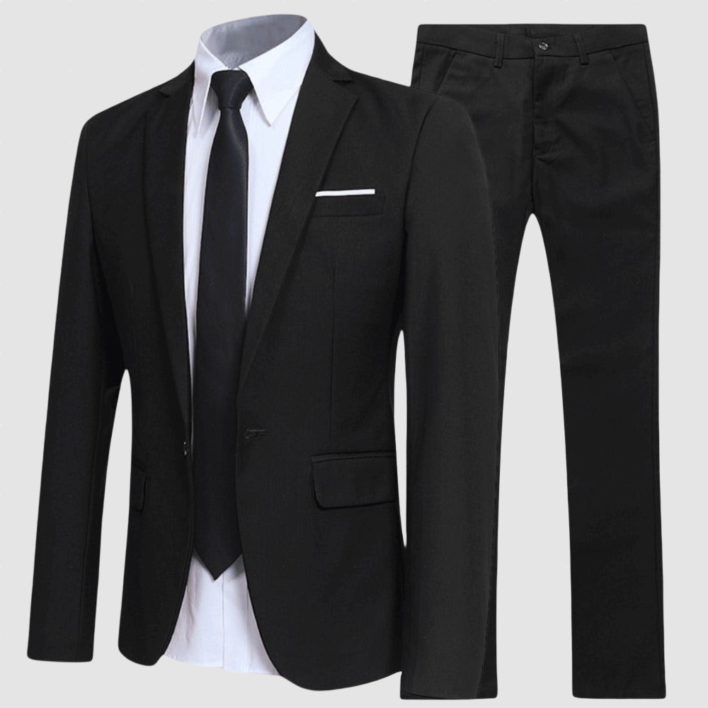 Men’s Wool Blend Suit Set for Winter