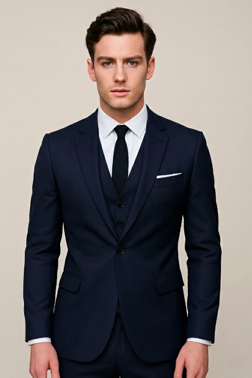 Men's Wool Suit for Winter