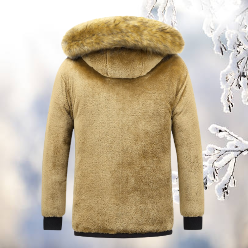 Men’s Fleece Lined Winter Parka Jacket