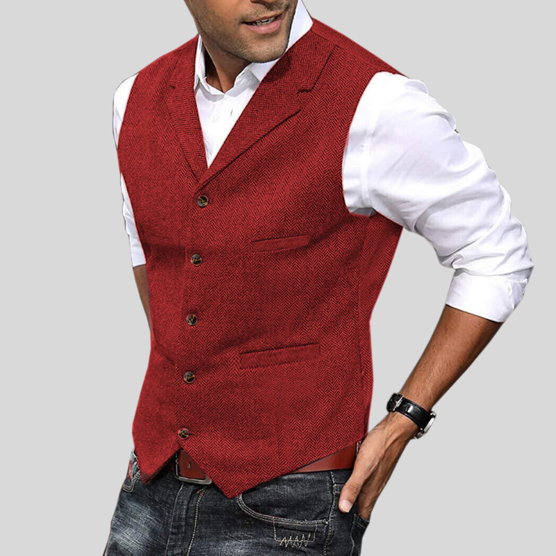 Men’s Wool Waistcoat for Winter Smart Casual Wear