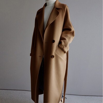 Women's Long Wool Coat Winter