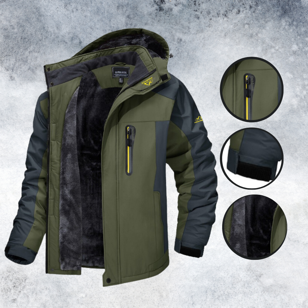 Men’s Fleece-Lined Outdoor Jacket | Waterproof Winter Coat