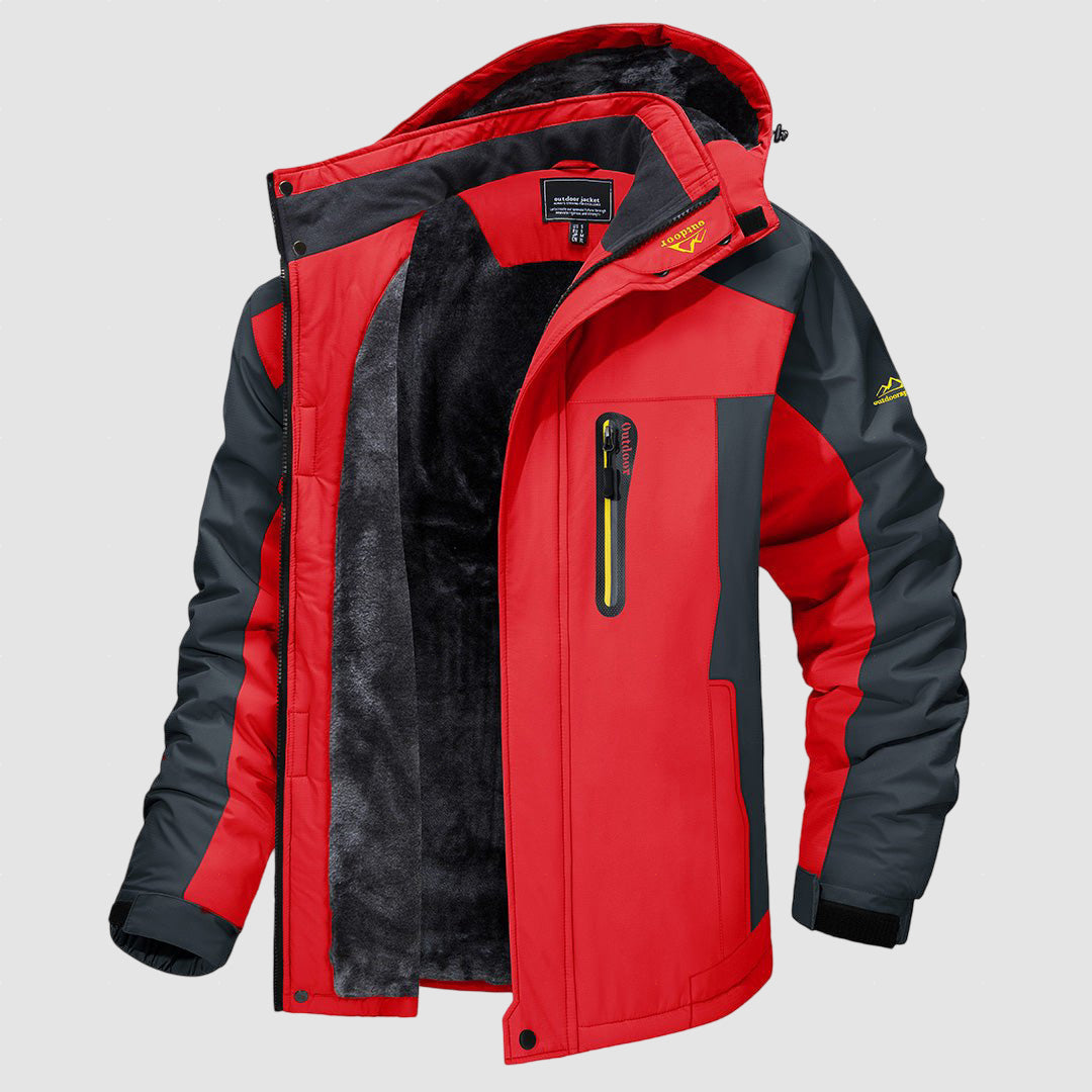 Men’s Fleece-Lined Outdoor Jacket | Waterproof Winter Coat