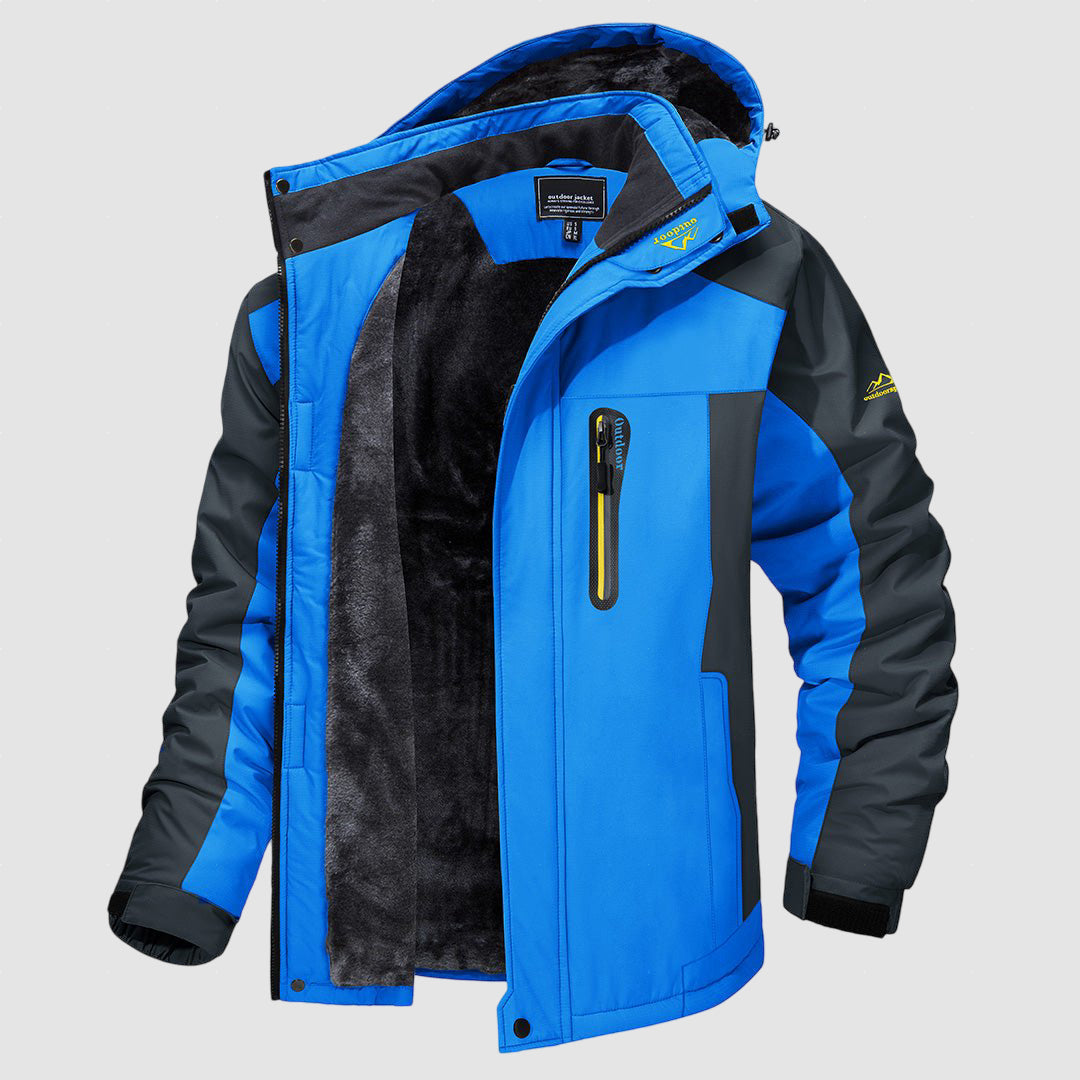 Men’s Fleece-Lined Outdoor Jacket | Waterproof Winter Coat