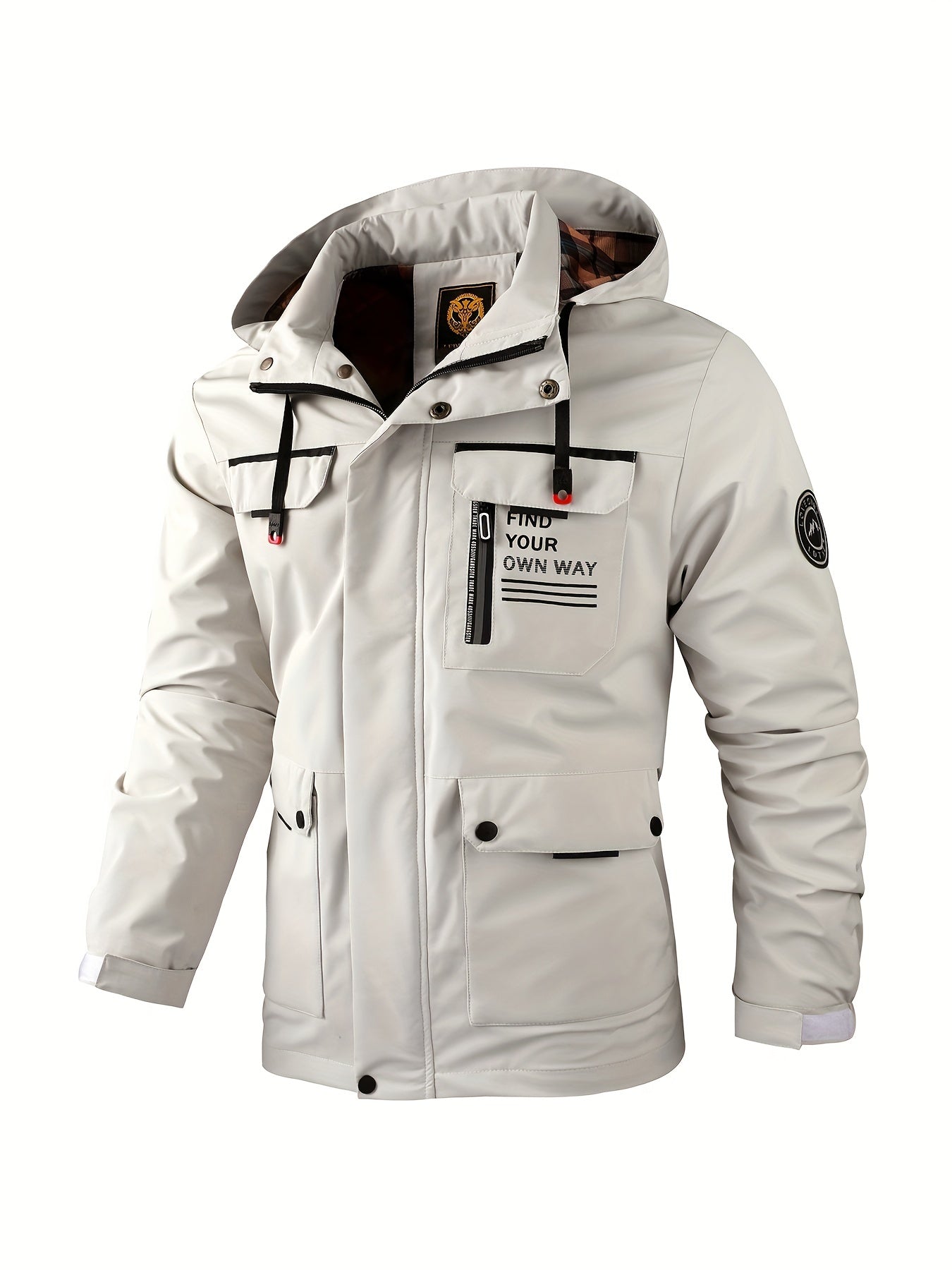 Men’s Waterproof Insulated Hooded Jacket for Winter