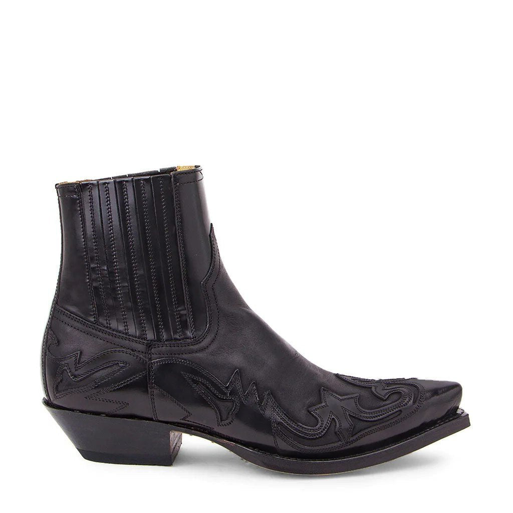 Men's Leather Western Ankle Boots for Winter