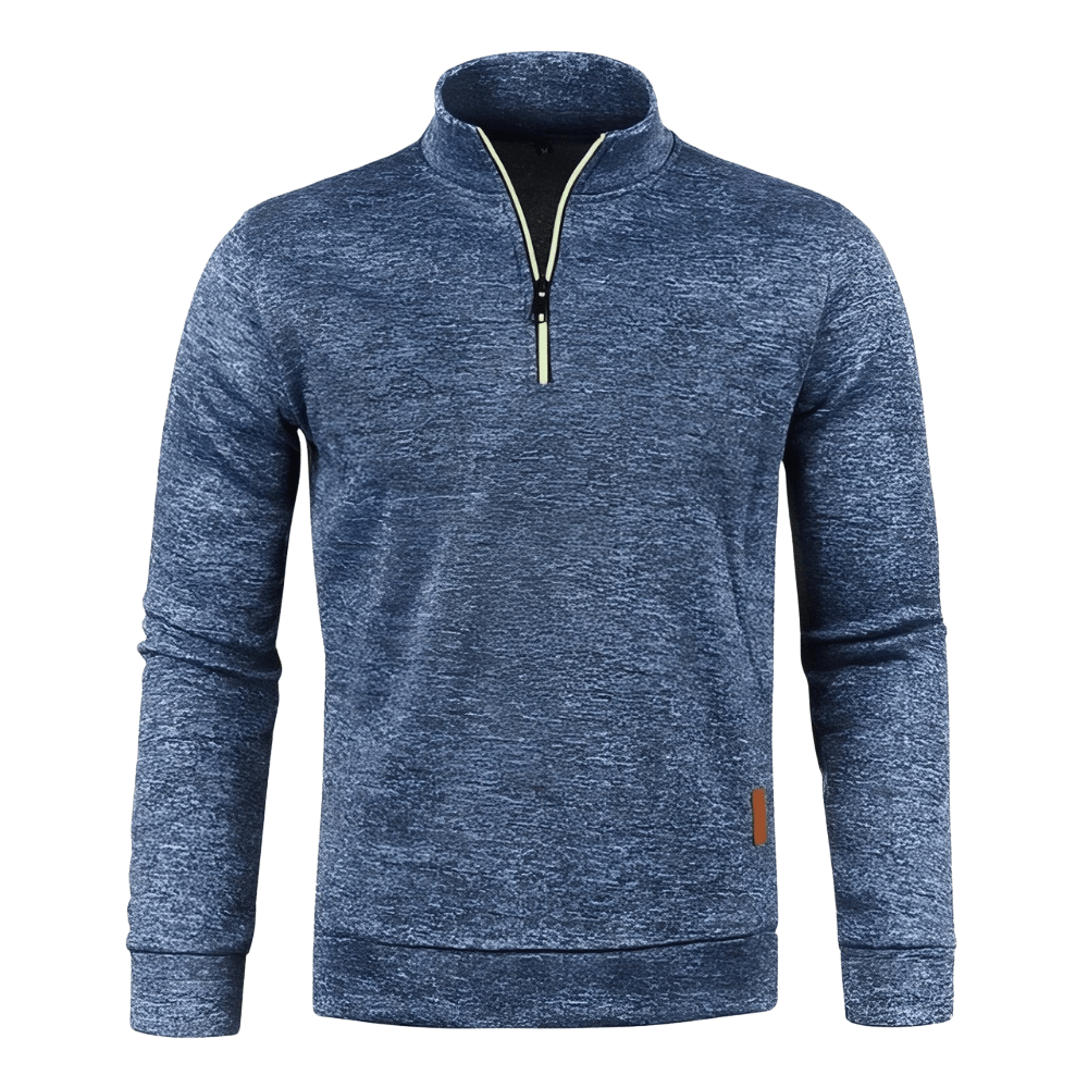 Men’s Half Zip Fleece Sweatshirt for Winter Layering