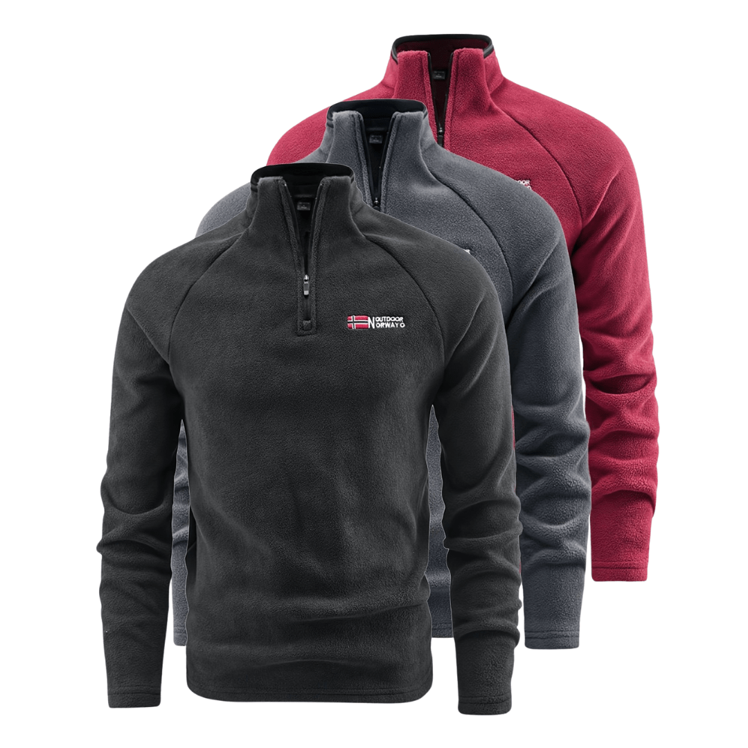 Men's Fleece Half Zip Pullover for Winter
