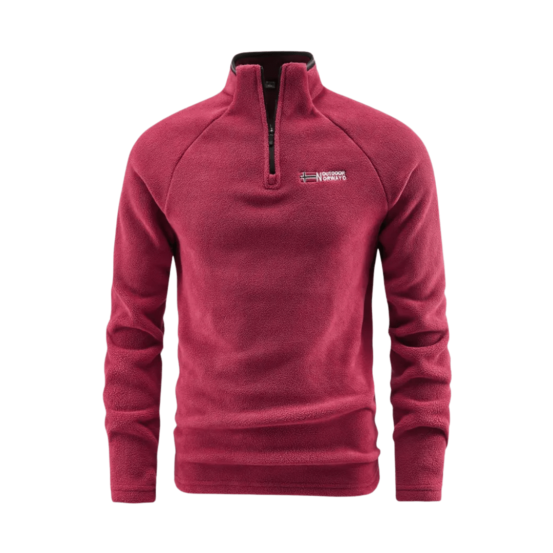 Men's Fleece Half Zip Pullover for Winter
