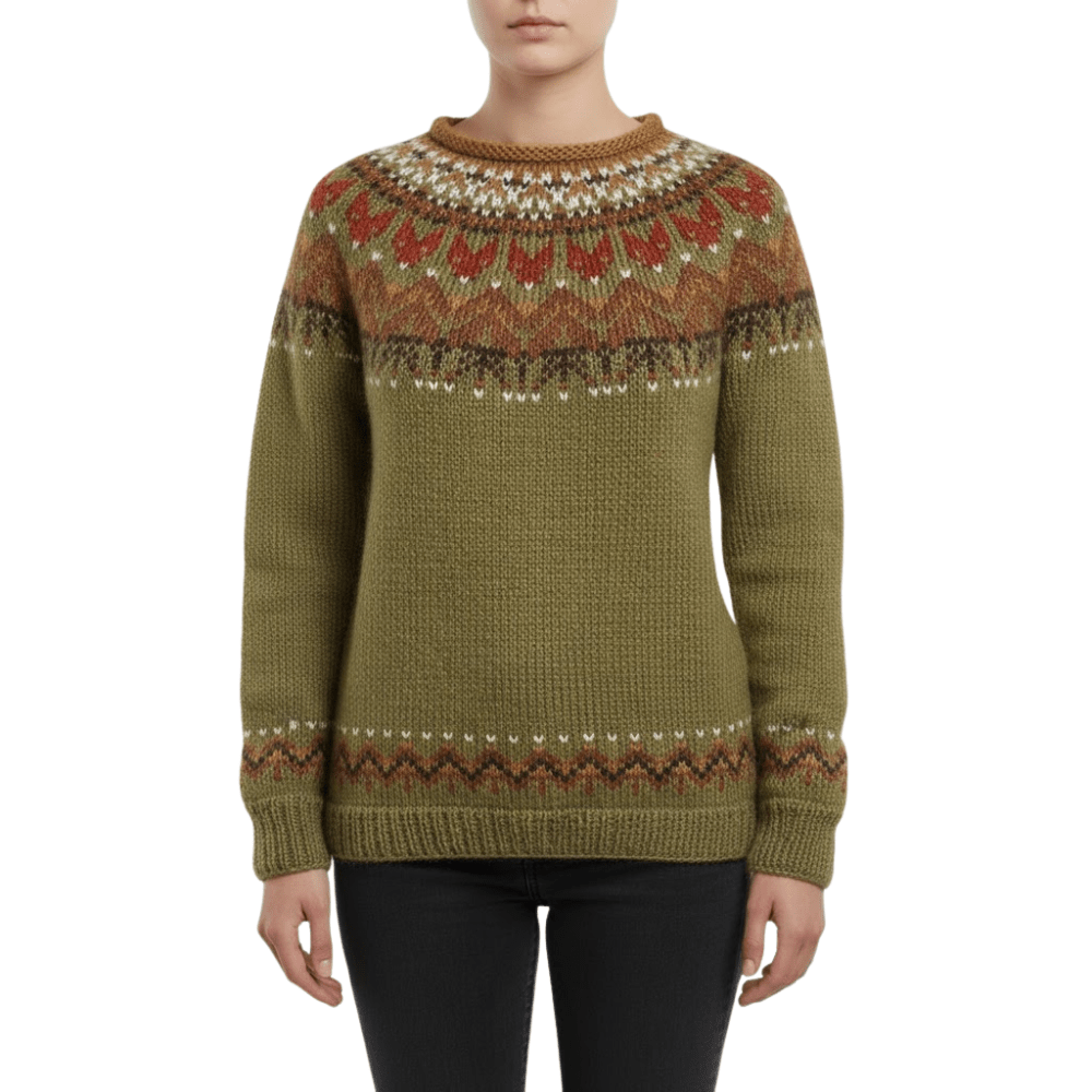 Women’s Winter Wool Blend Knit Sweater for Cold Weather