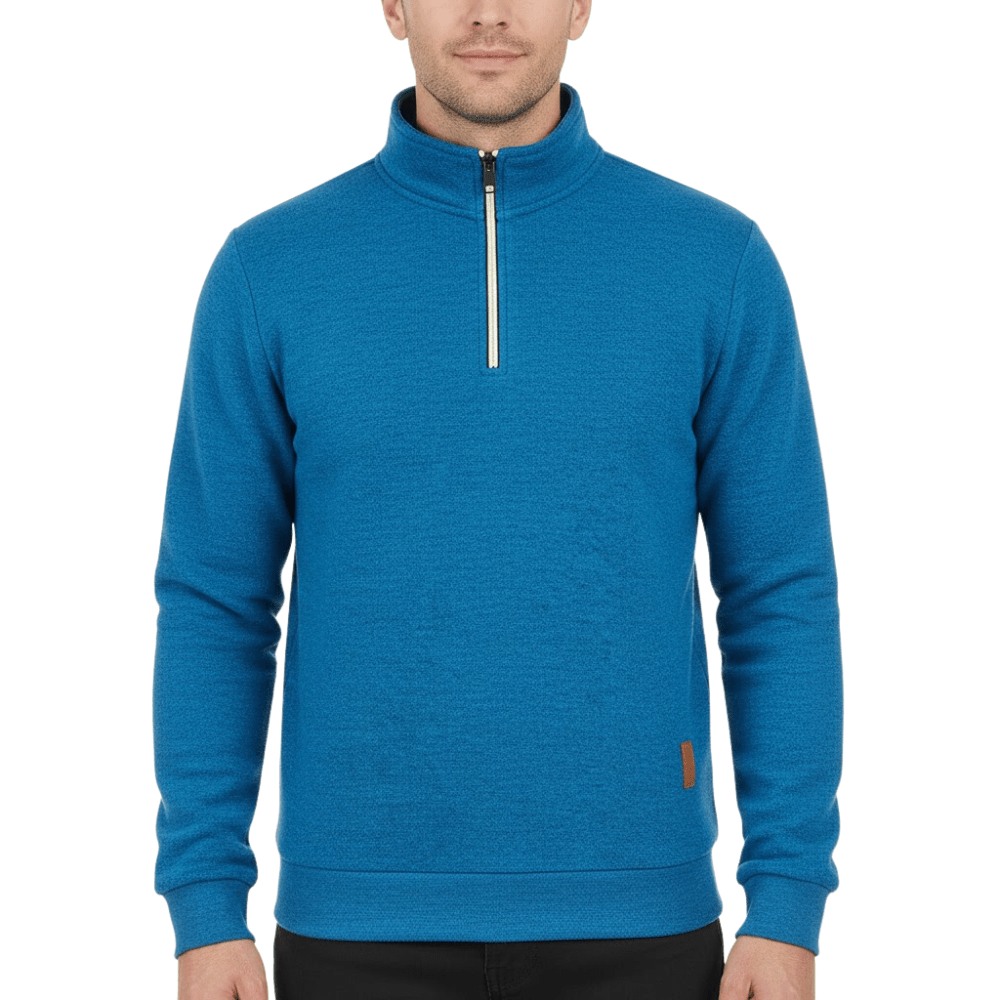 Men’s Half Zip Fleece Sweatshirt for Winter Layering