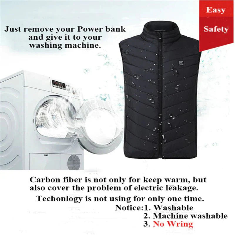 Men's Heated Insulated Vest for Winter