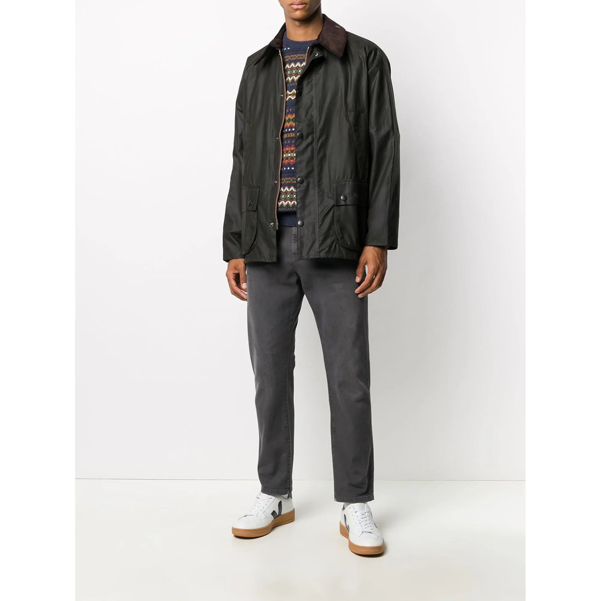 Men’s Waxed Cotton Jacket for Winter