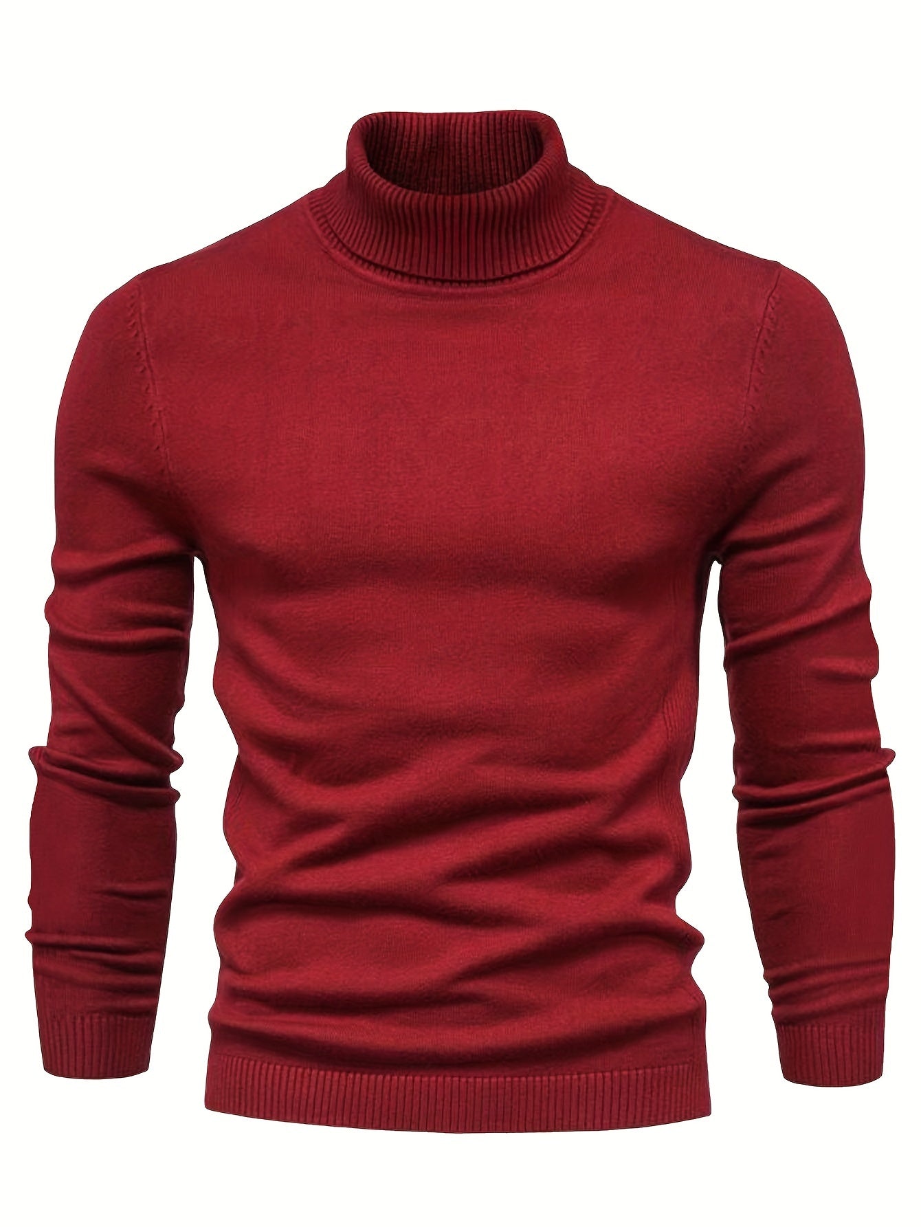 Men's Turtleneck Sweater in Wool A5B6C7D8