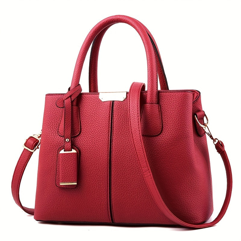 Leather Tote Handbag for Winter