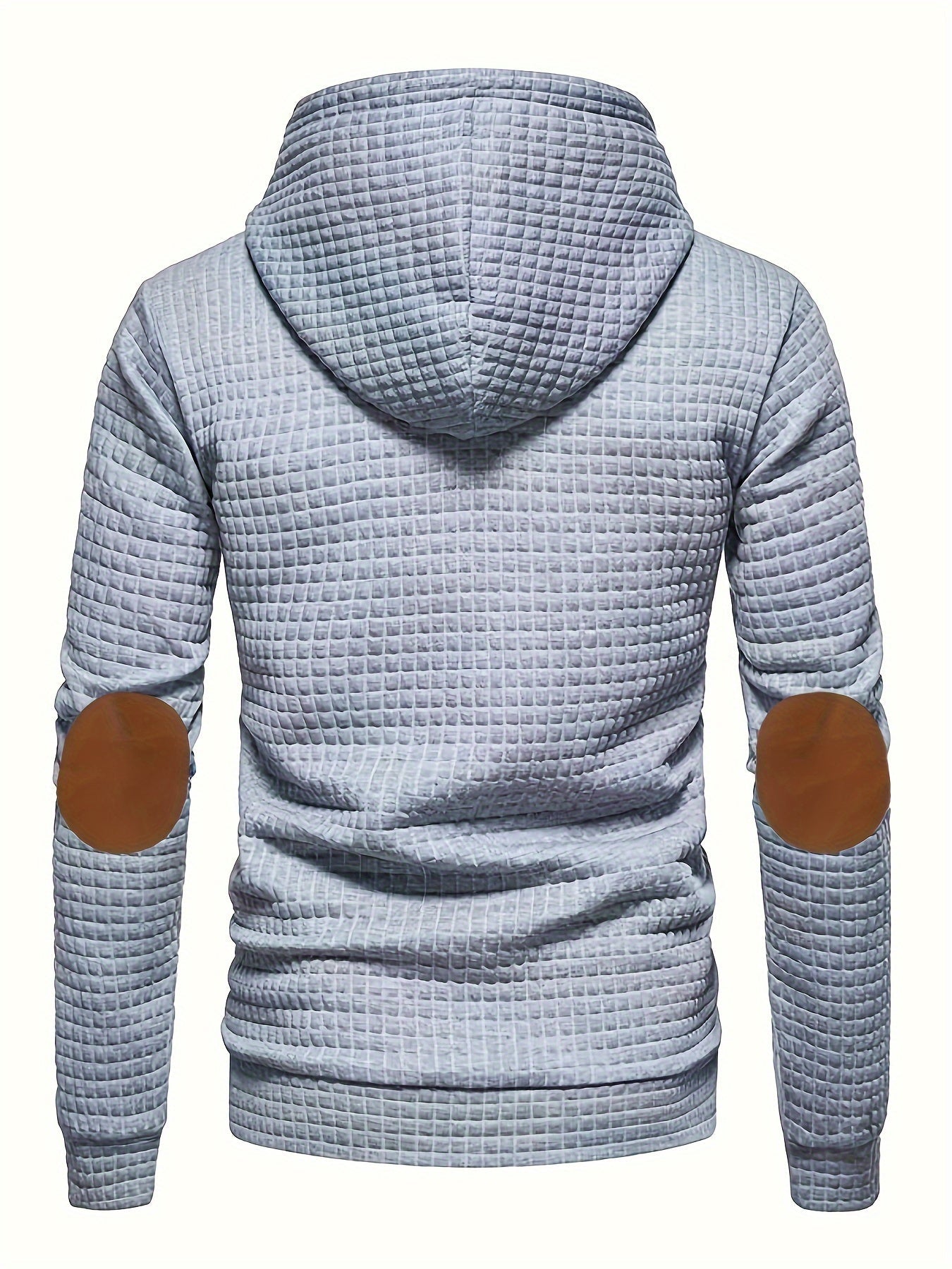 Men's Textured Waffle Hoodie - YZ8M3N5