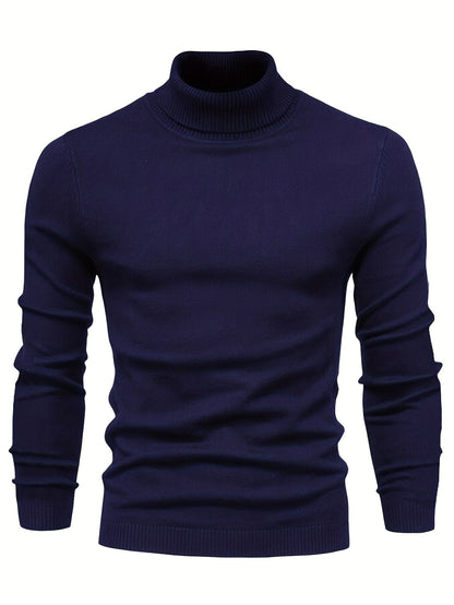 Men's Turtleneck Sweater in Wool A5B6C7D8