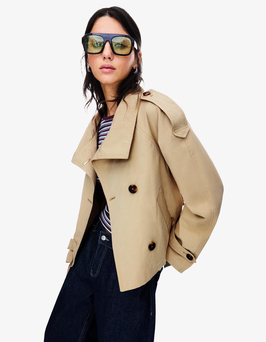 Women’s Cotton Trench Coat for Winter