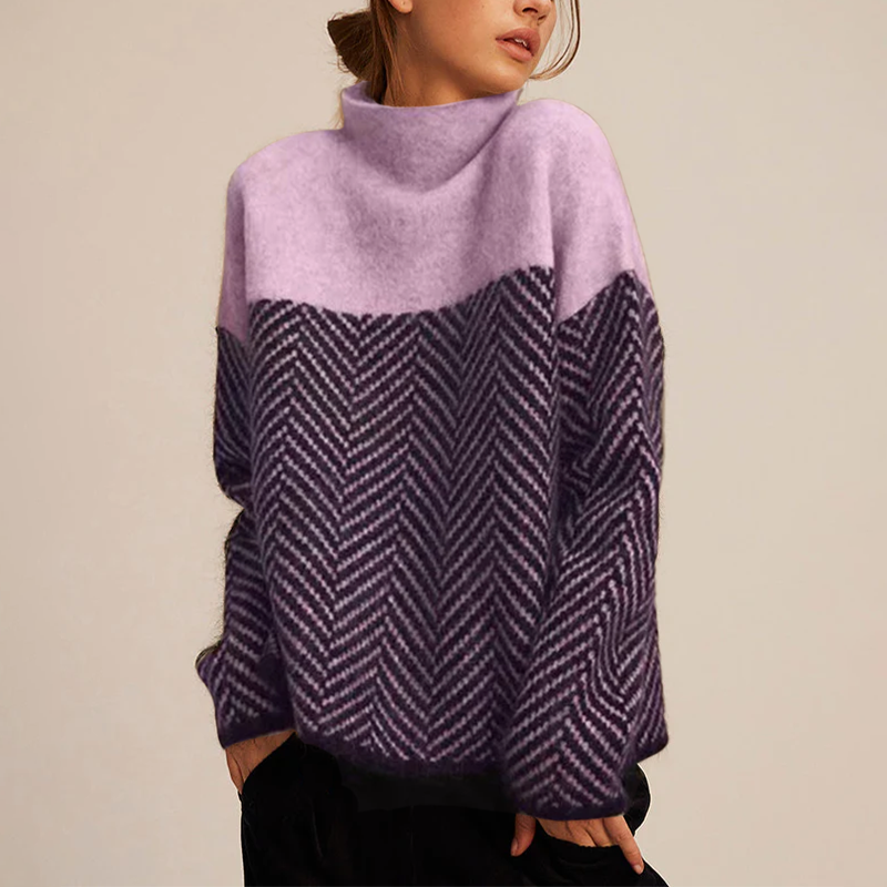 Women’s Wool Knit Turtleneck Jumper for Winter