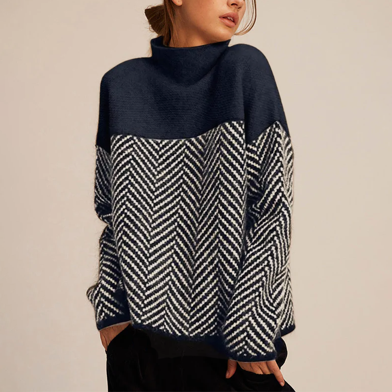 Women’s Wool Knit Turtleneck Jumper for Winter