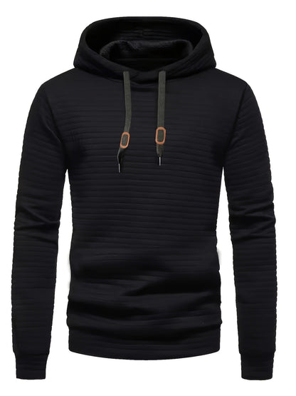 Men's Textured Waffle Hoodie - YZ8M3N5