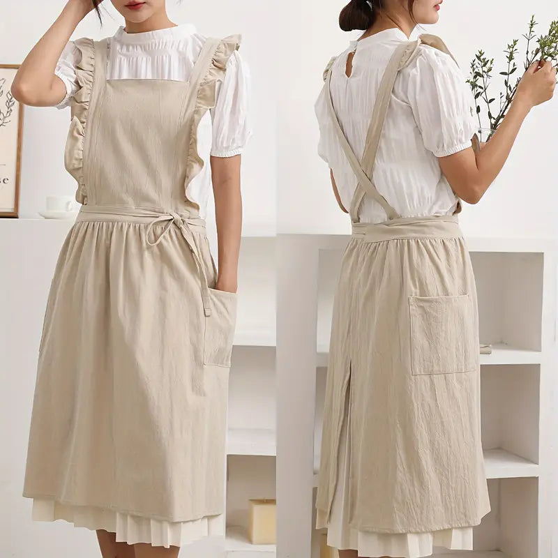 Women’s Ruffled Apron Dress | Summer